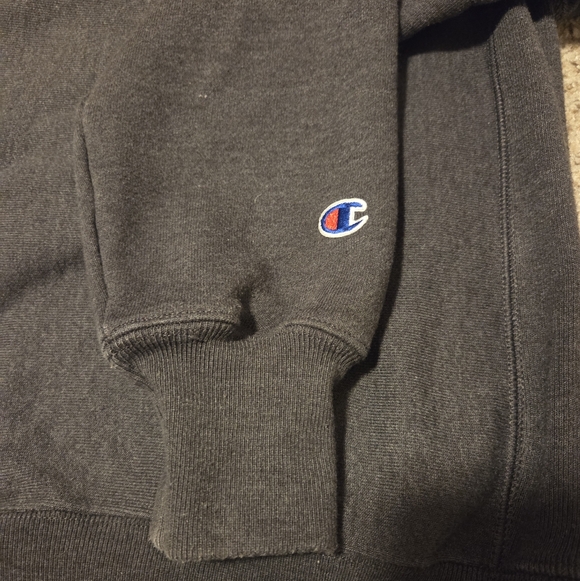 Champion Reverse Weave Crew Neck Sweatshirt Gray Unisex XS Long Sleeve Heavyweig - Picture 5 of 8